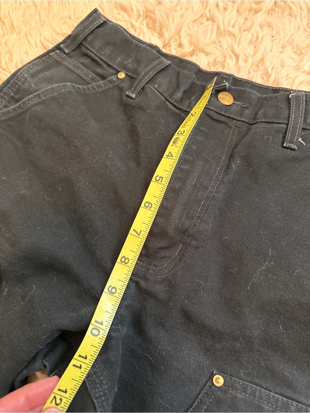 Carhartt double knee black helmets to hardhats vintage made in the USA pants - Picture 8 of 11